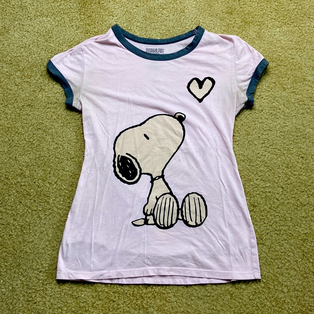 Soft, pink Snoopy shirt. Perfect for sleep/casual wear.